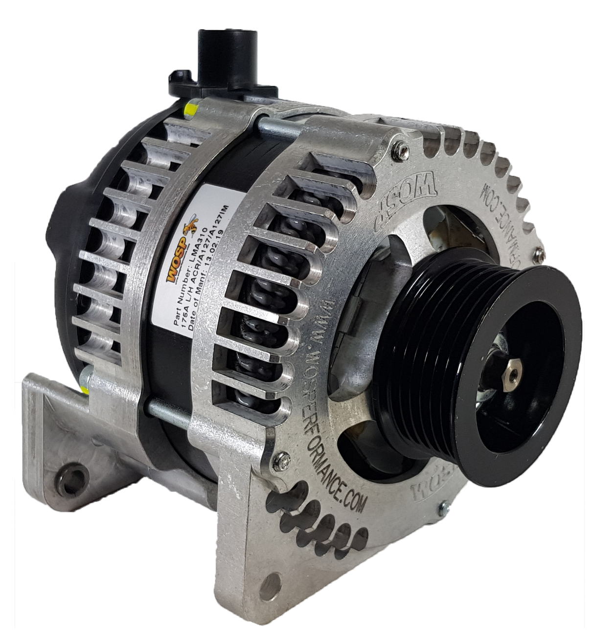 Wosp 320A Lucas type LH Mount Race Alternator (6PK)