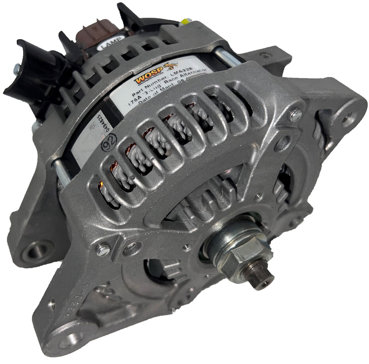 Wosp 320A (180°) Universal 3-Lug Race Alternator