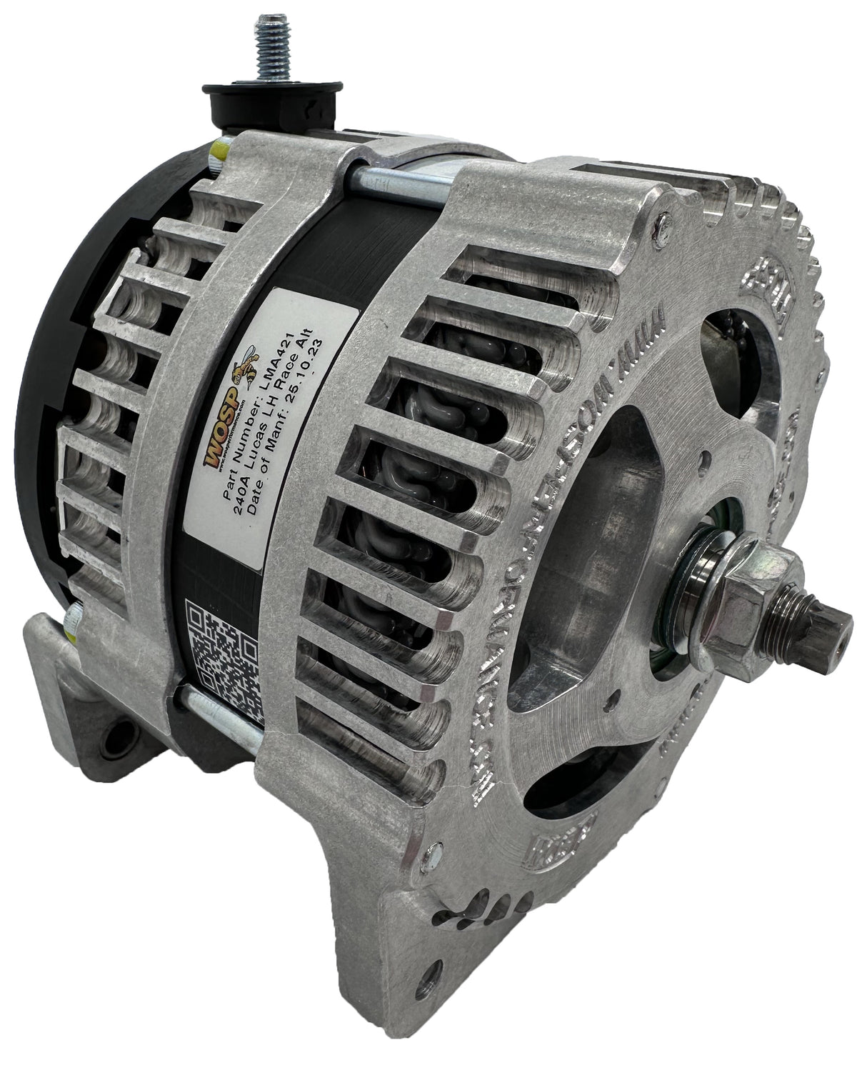 Wosp 240A Lucas type LH Mount Race Alternator