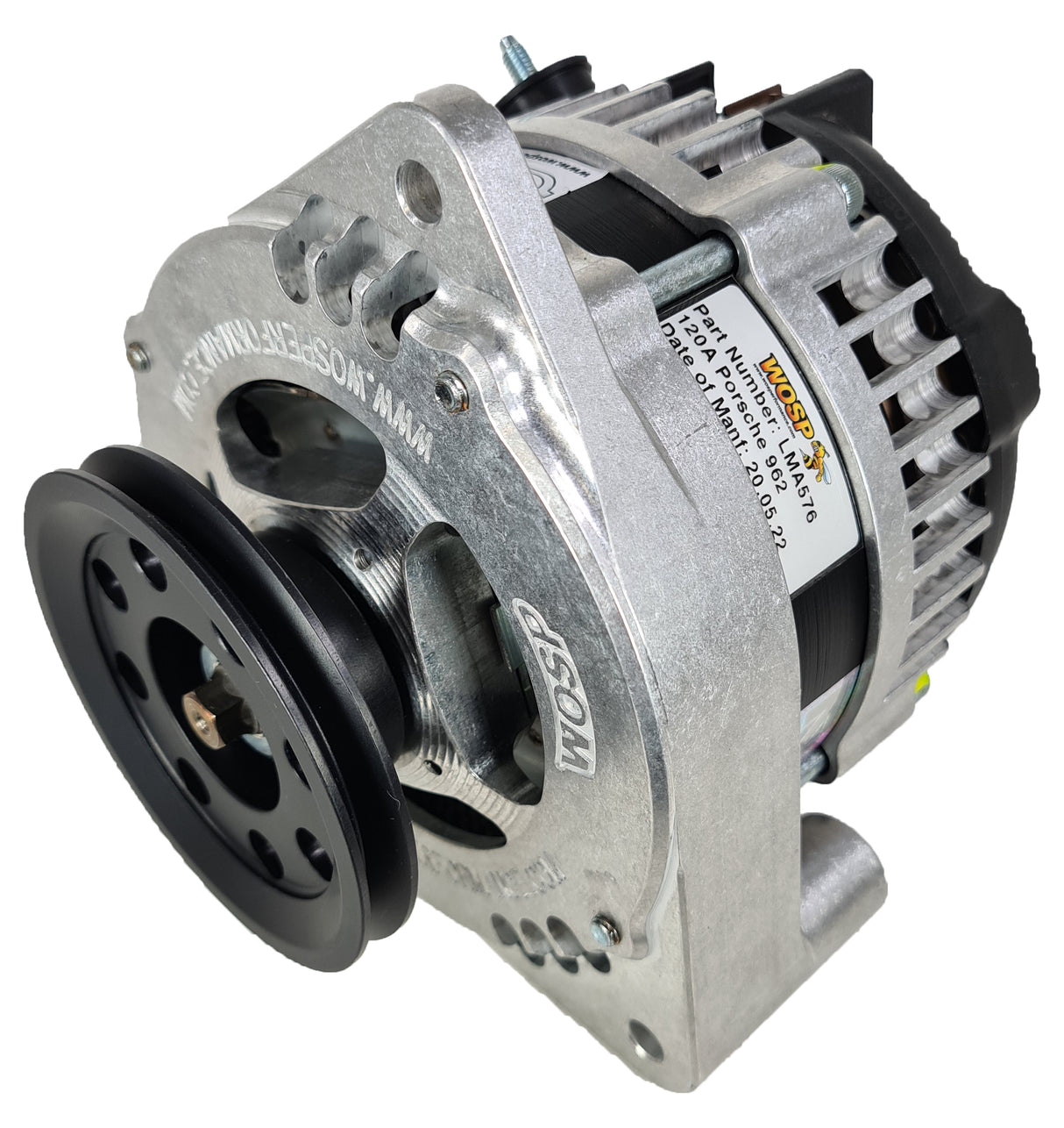 Wosp Bosch Motorsport B 120 300 013 direct replacement 120A Alternator (7mm V)