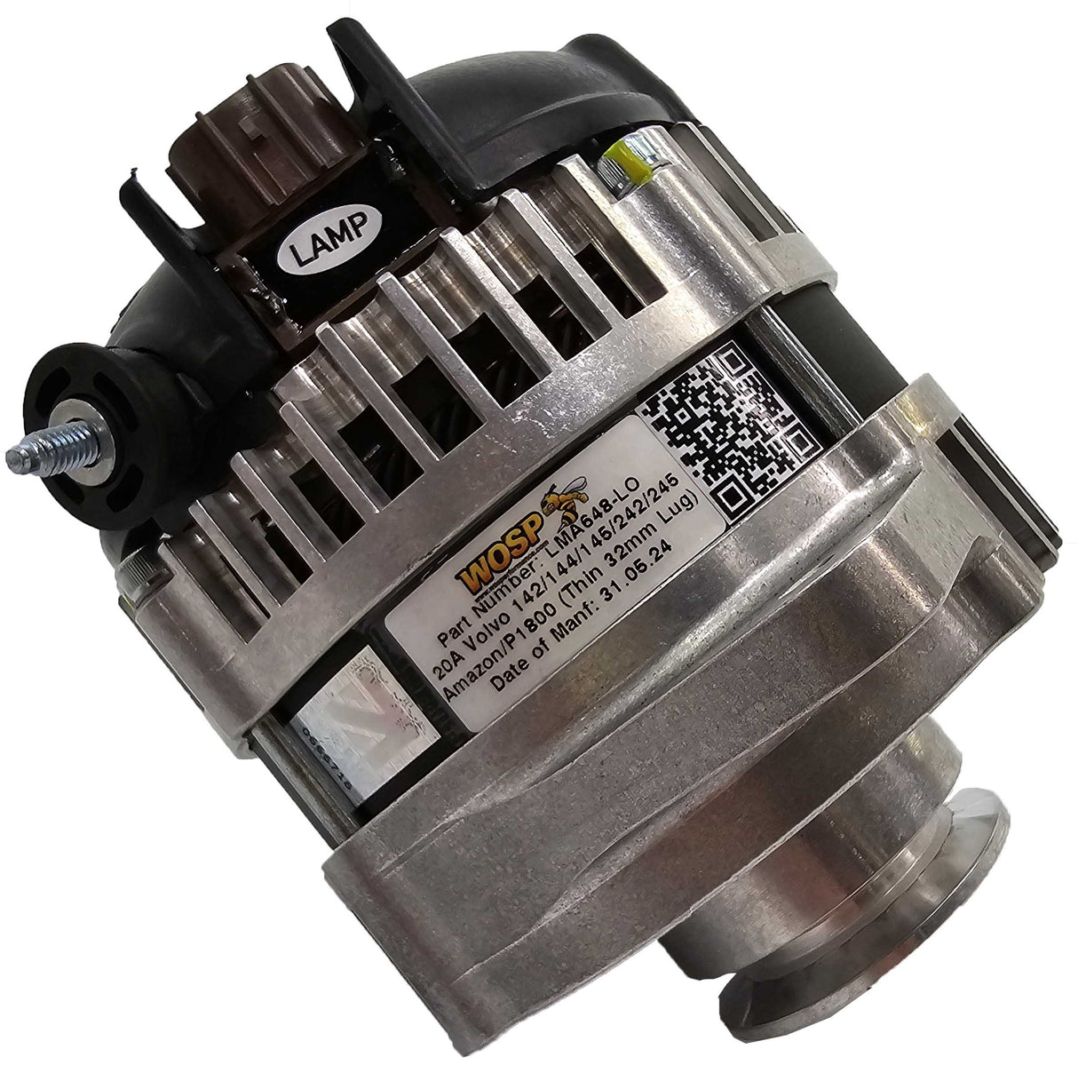 Wosp Volvo 142 / 144 / 145 / 242 / 245 / Amazon / P1800 120A Alternator (Thin 32mm Lug)