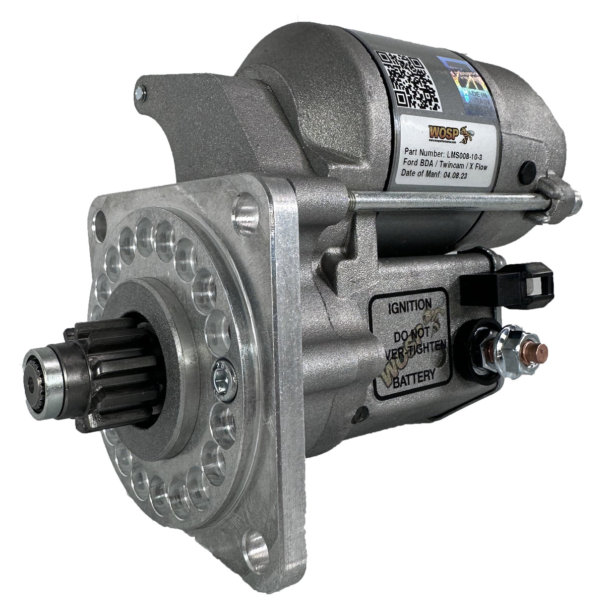 Wosp Ford Crossflow / Kent / BDA (110 tooth ring gear) 10 tooth / 3 bolt high torque starter motor (LMS008-10-3)