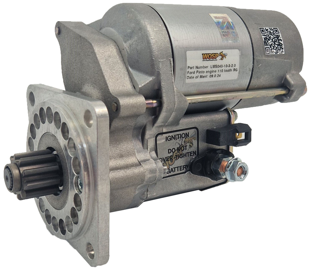 Wosp Ford Pinto engine (110 tooth ring gear) 10 tooth / 3 bolt super-duty starter motor (LMS043-10-3-2.0)