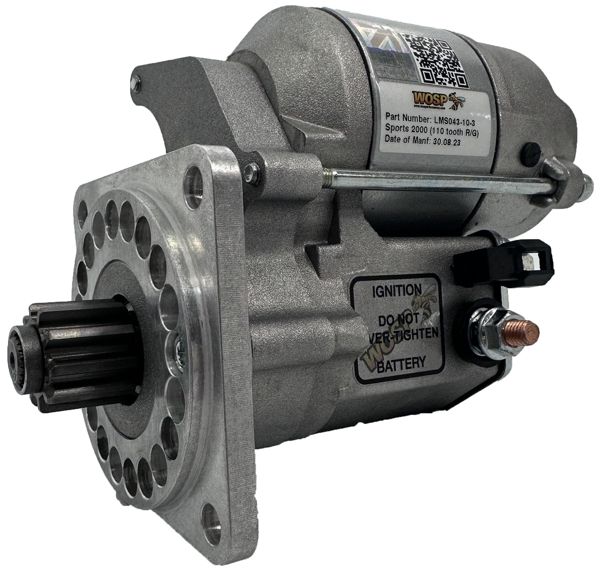 Wosp Ford Pinto engine (110 tooth ring gear) 10 tooth / 3 bolt high torque starter motor (LMS043-10-3)