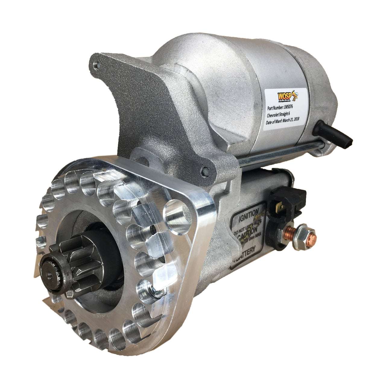 Wosp Chevrolet straight 6 'various' (168 tooth ring gear) high torque starter motor (LMS076)