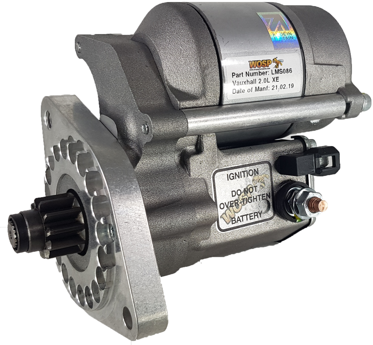 Wosp Vauxhall / Opel 2.0L XE 'redtop' high torque starter motor (LMS086)