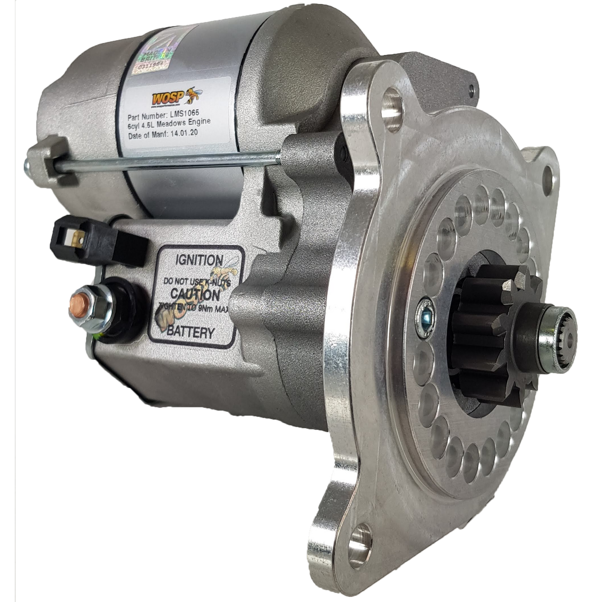 Wosp Lagonda (6cyl 4.5L Meadows) high torque starter motor (LMS1065)