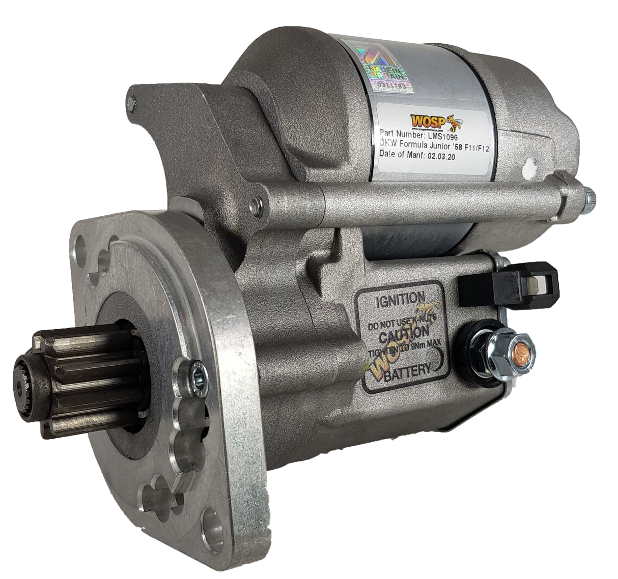 Wosp DKW Formula Junior '58 F11 / F12 high torque starter motor (LMS1096)
