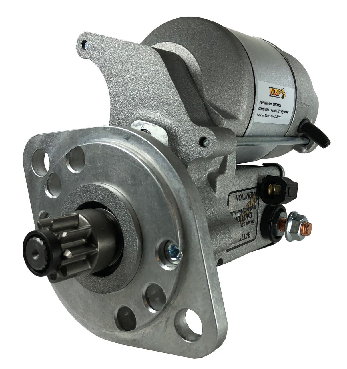 Wosp Oldsmobile / Hemi 172 tooth flywheel (180° lugs) high torque starter motor (LMS1154)