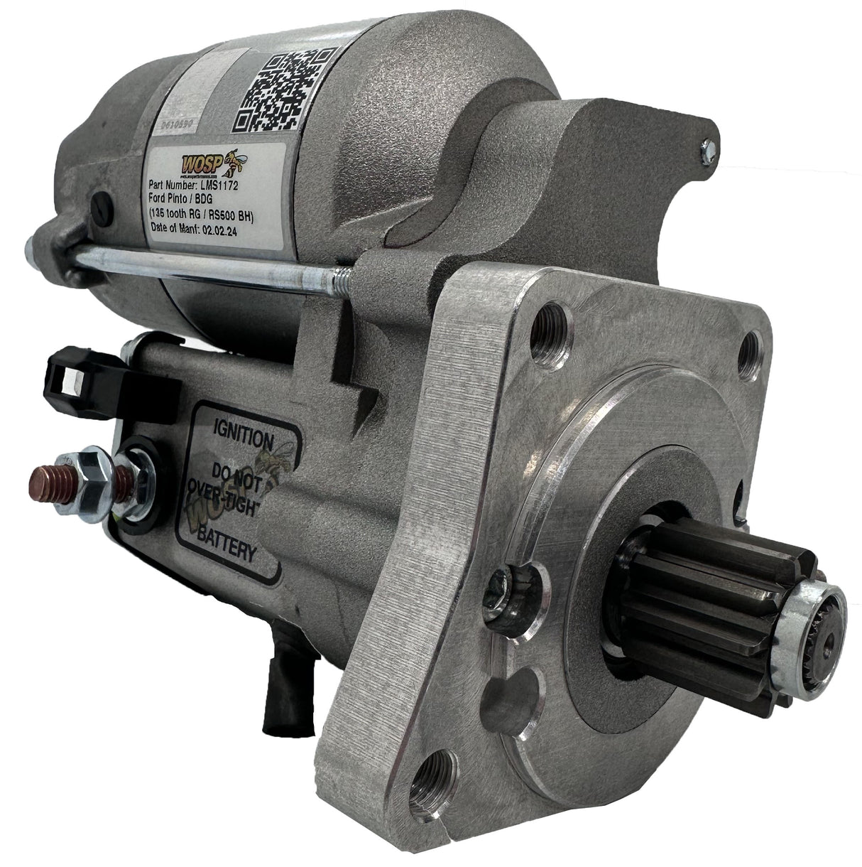 Wosp Ford Pinto / BDG (135 tooth ring gear / RS500 bell housing) high torque starter motor (LMS1172)