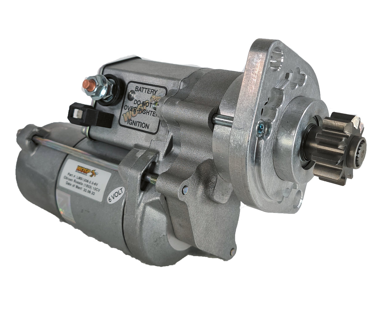 Wosp Citroen Rosalie (10 CV) high torque starter motor ( 6 Volt ) (LMS1206-6V)