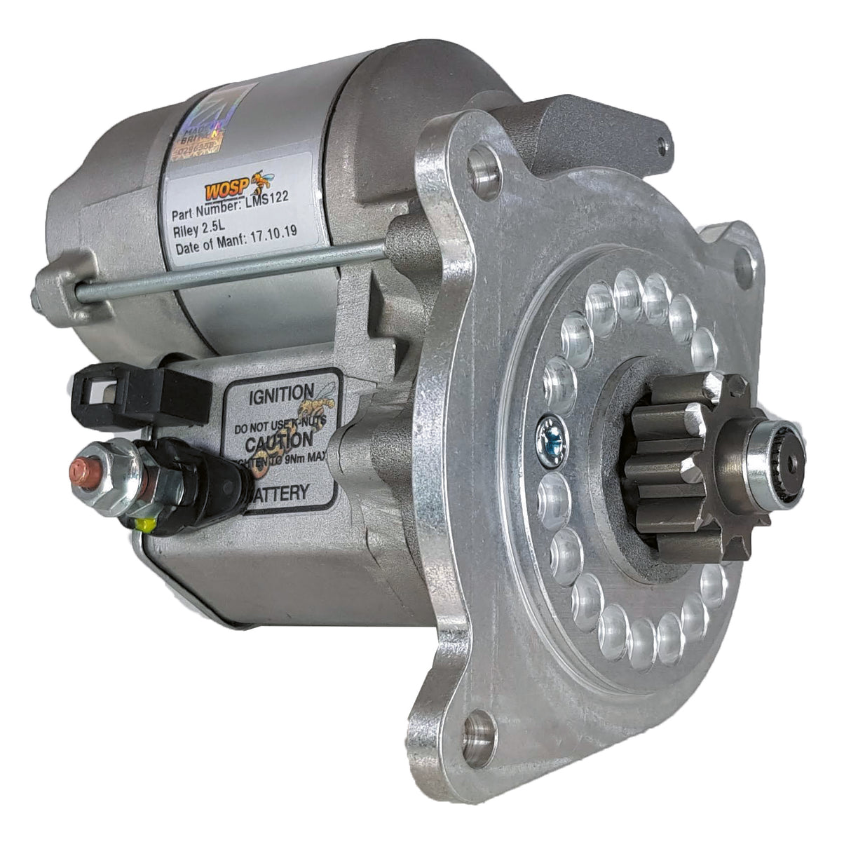 Wosp Riley 2.5L RMB / RMF high torque starter motor (LMS122)