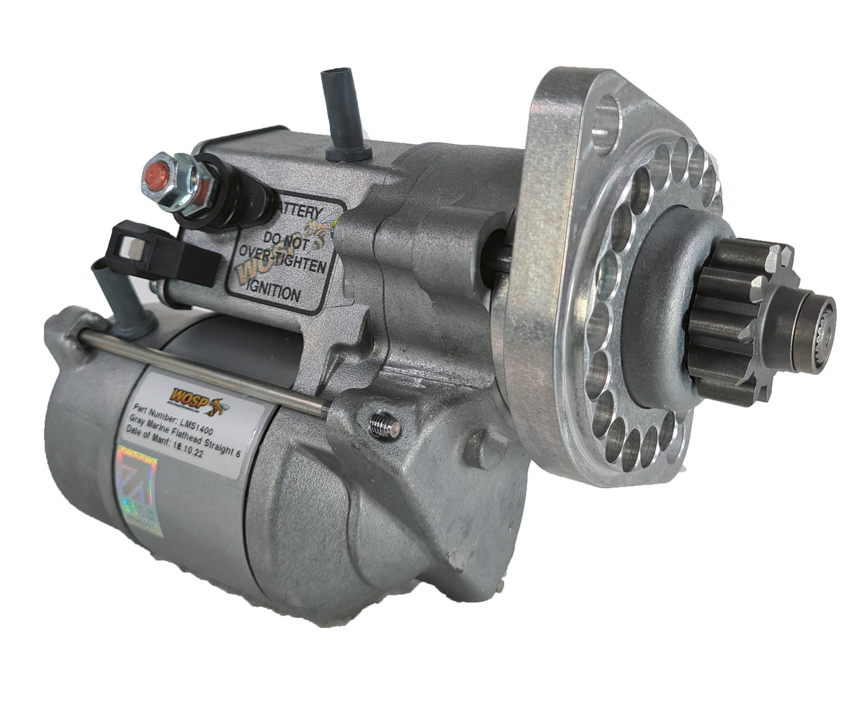 Wosp Gray Marine Flathead Straight 6 high torque starter motor (LMS1400)