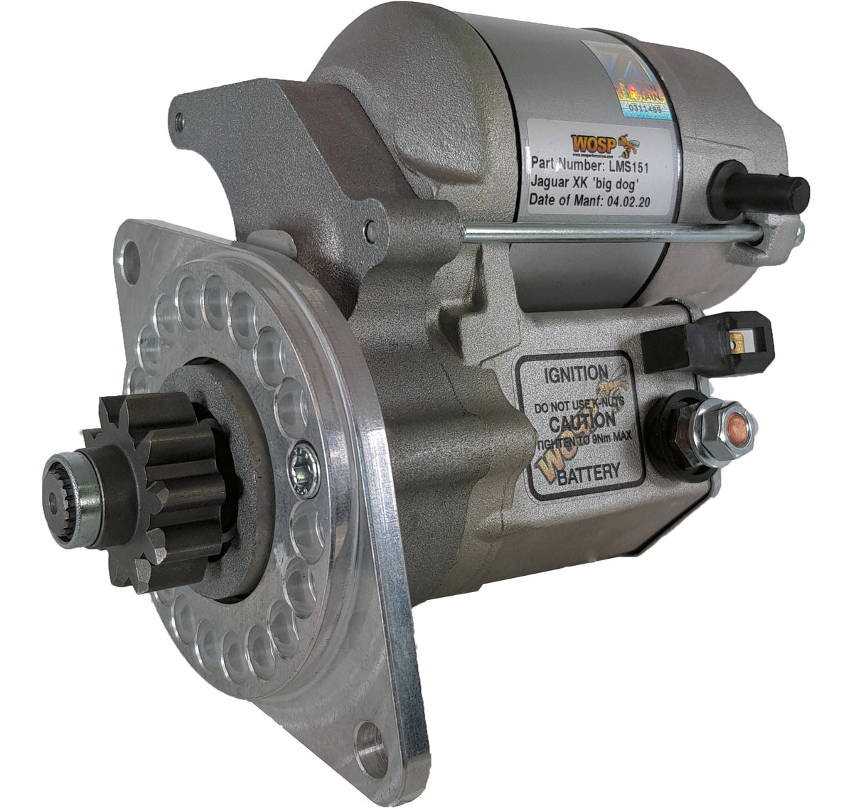 Wosp Jaguar XK (104 tooth ring gear) high torque starter motor (LMS151)