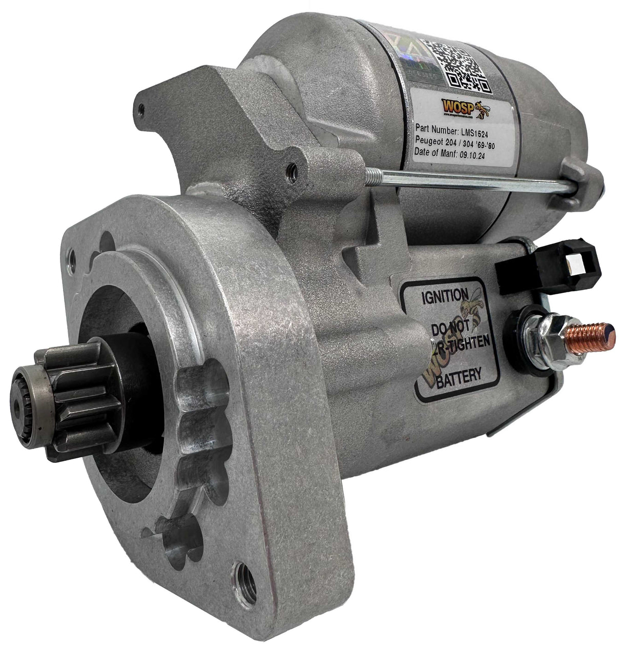 Wosp Peugeot 204 / 304 '69-'80 high torque starter motor (LMS1524)