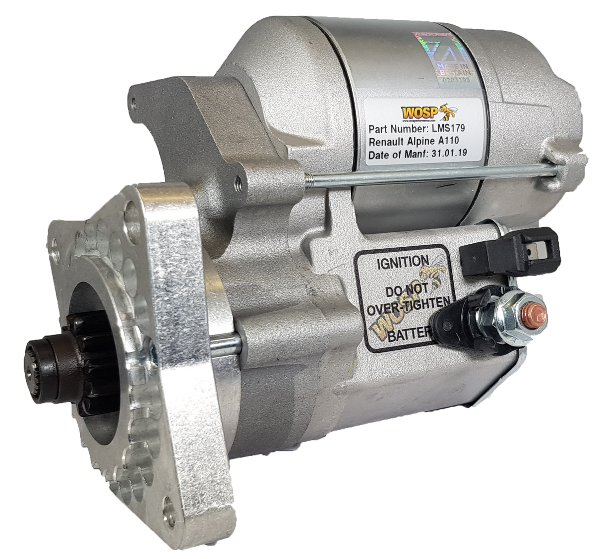 Wosp Renault Alpine A110 / R4 / R5 / R7 / R12 / R15 / R16 / R17 high torque starter motor (LMS179)