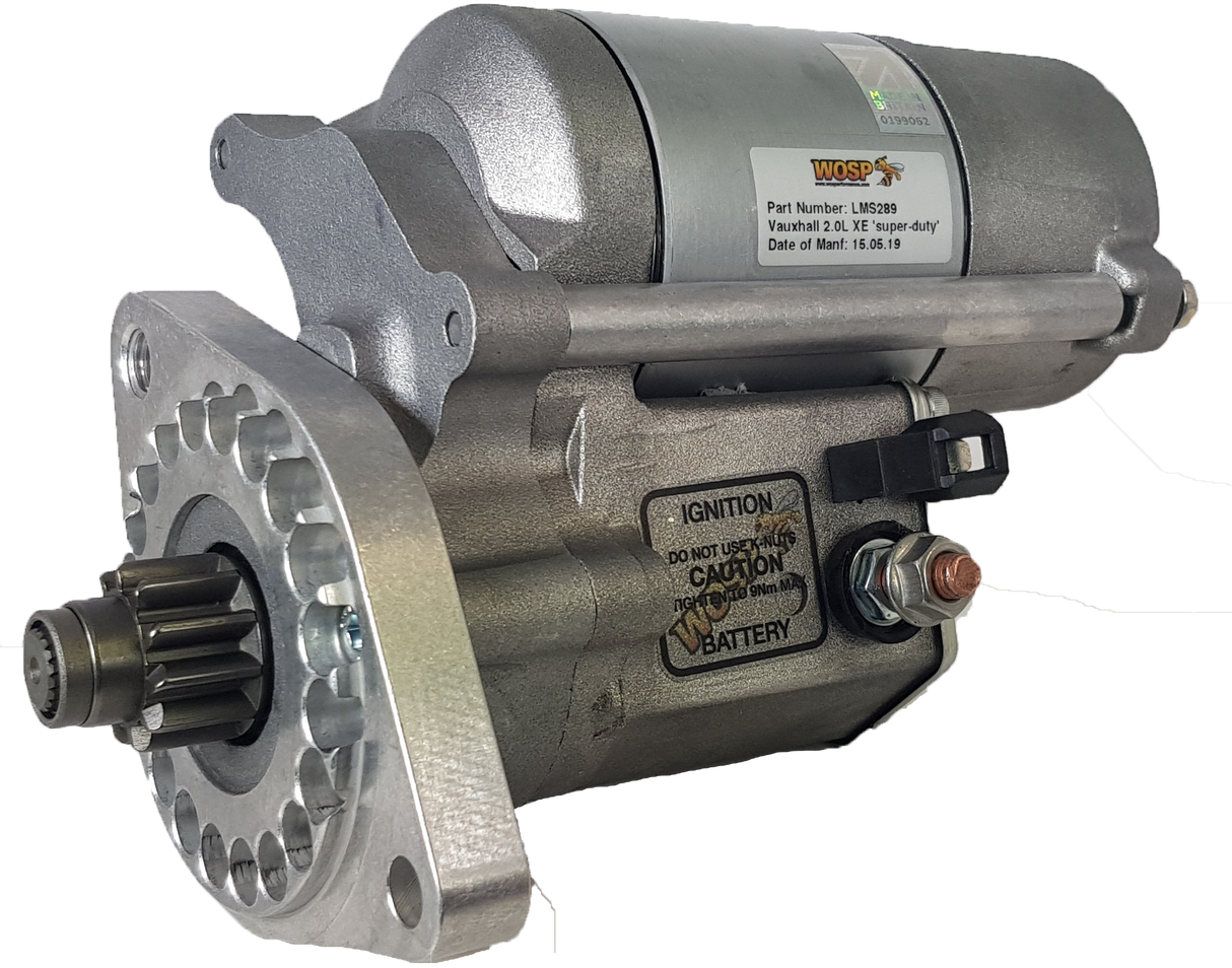 Wosp Vauxhall / Opel 2.0L XE 'redtop' super-duty starter motor (LMS289)