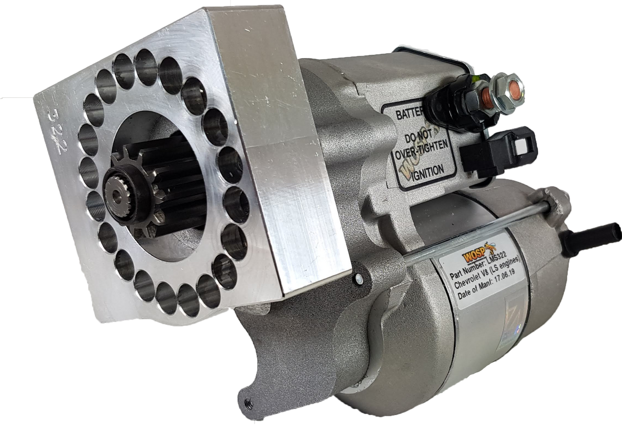 Wosp Chevrolet LS pad mount LH (motor underneath) high torque starter motor (LMS322)