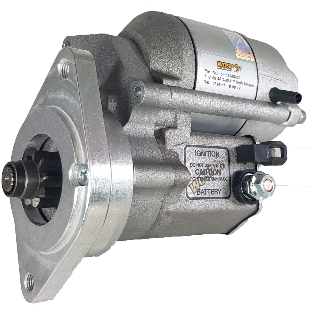 Wosp Toyota Celica / Corolla / MR2 'various' rotatable high torque starter motor (LMS421)