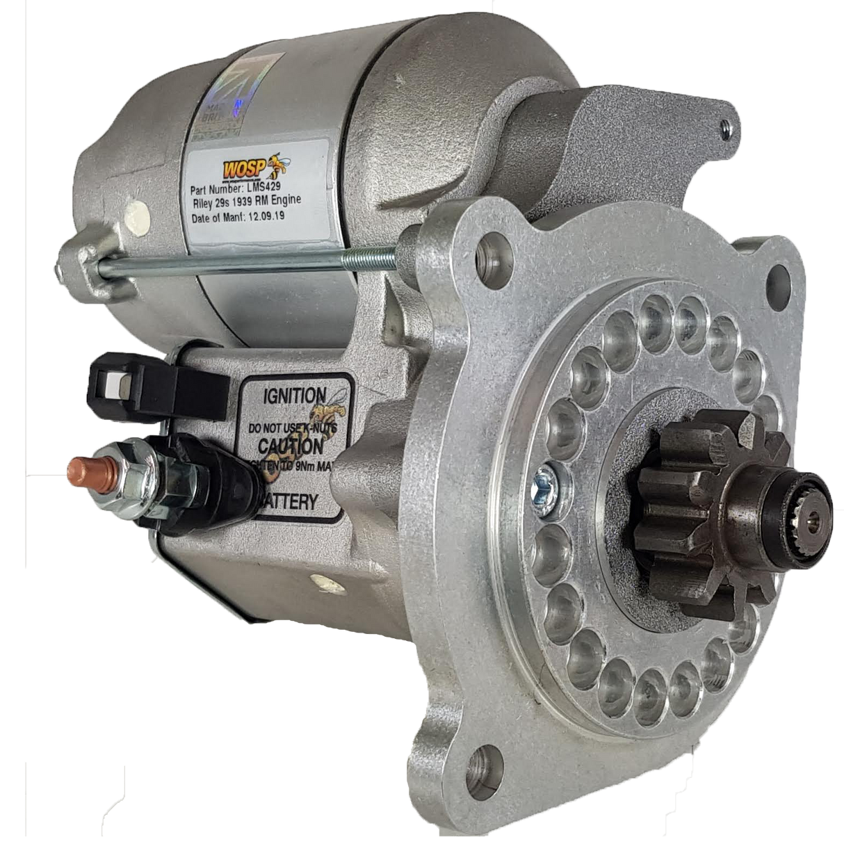 Wosp Riley Twelve / RMA / RMC / RME high torque starter motor (LMS429)