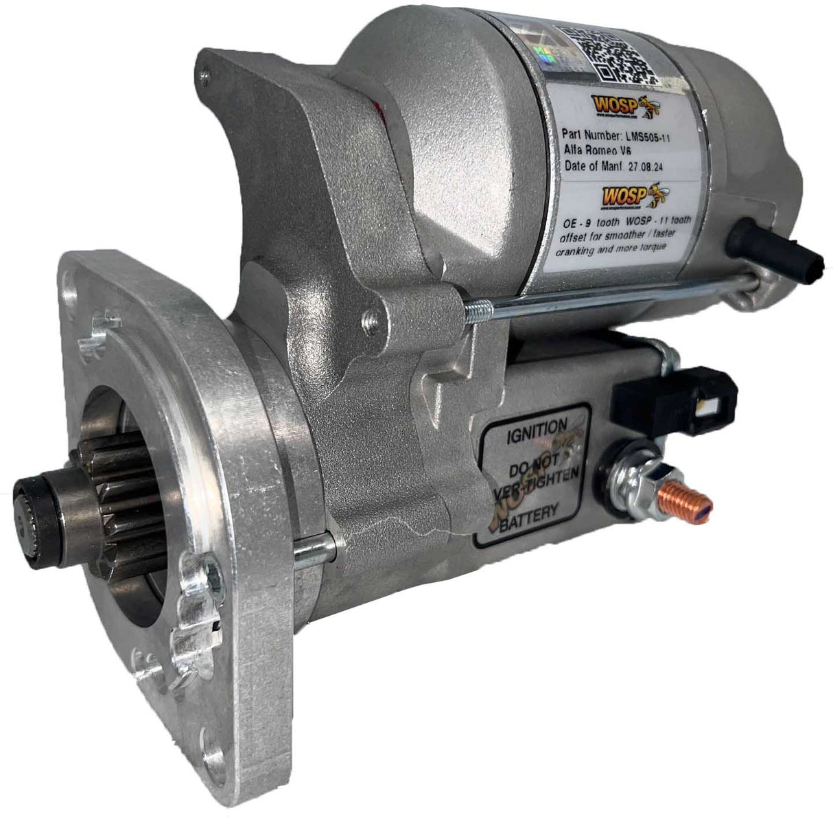 Wosp Alfa Romeo 75 / RZ / SZ V6 high torque starter motor (LMS505-11)