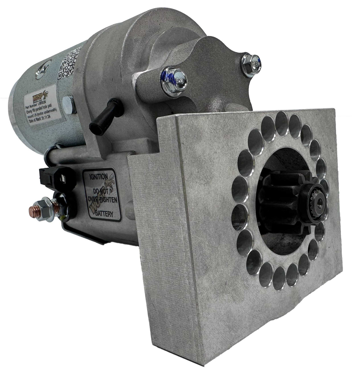 Wosp Chevrolet V8 parallel hole pad mount LH (motor underneath) 2.0kW super-duty starter motor (LMS526)