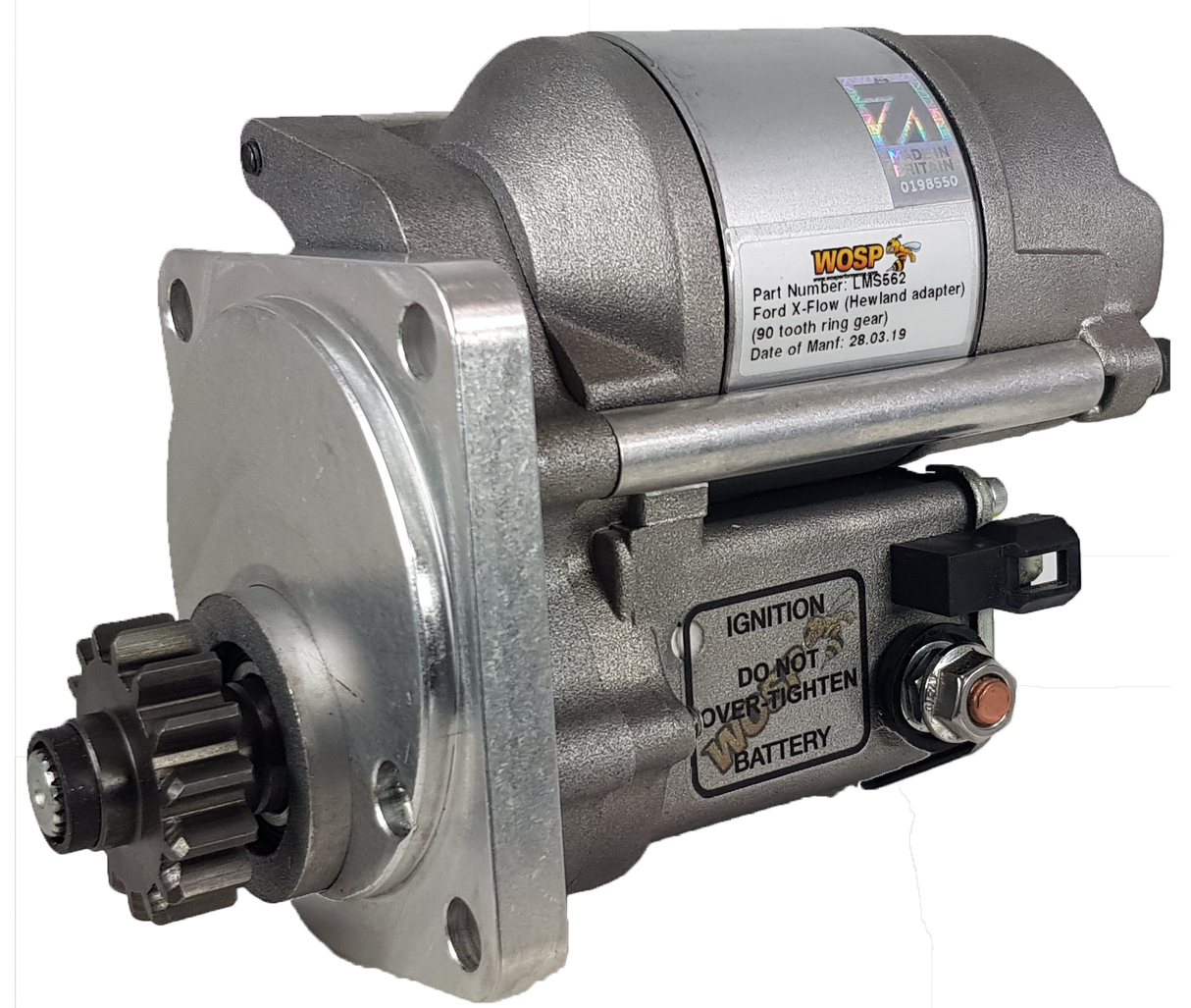 Wosp Ford X-Flow (90 tooth ring gear) high torque starter motor (LMS562)