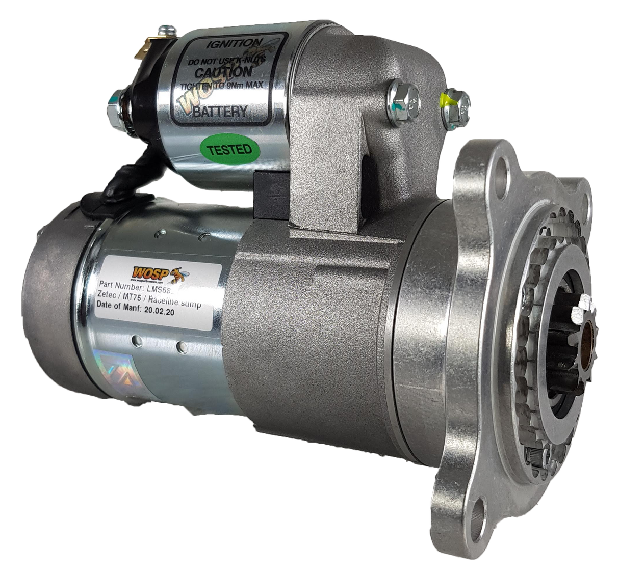 Wosp Ford CVH / Zetec / Cosworth (MT75 transmission) Raceline sump slimline starter motor (LMS589)