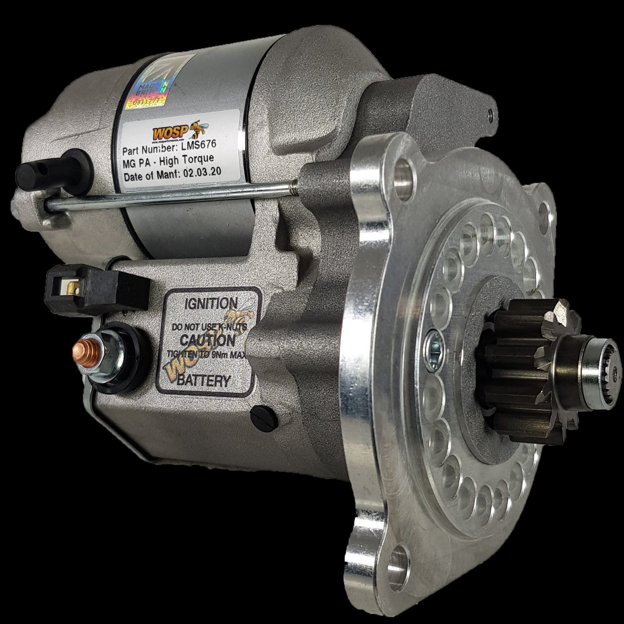 Wosp MG PA / P-Type / N-Type high torque starter motor (LMS676)