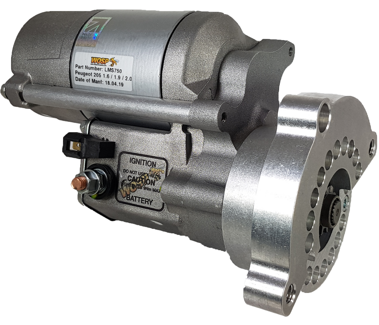 Wosp Citroen / Peugeot 'various' (LH / M10) super-duty starter motor (LMS750)
