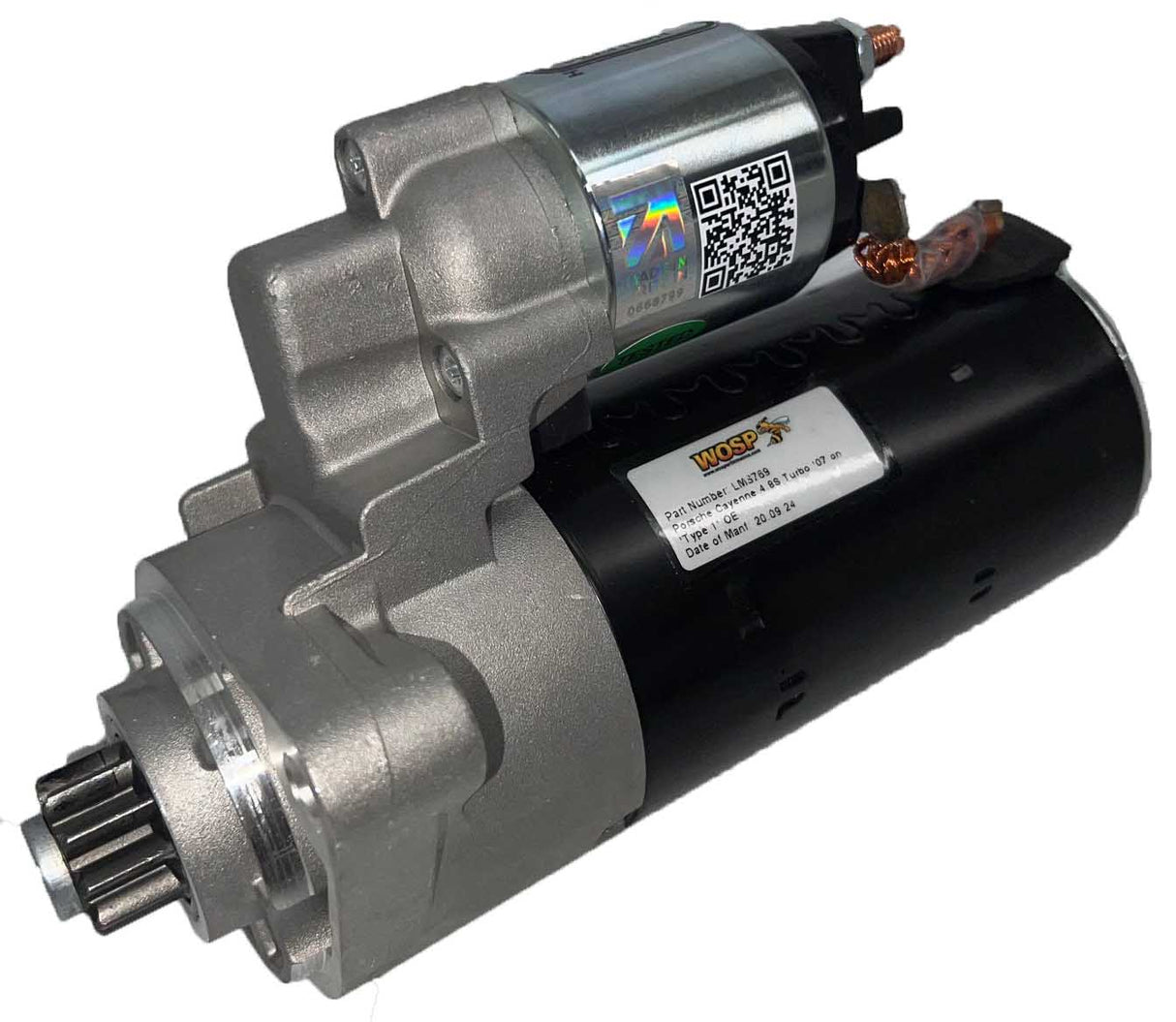 Wosp Porsche Cayenne 4.8S Turbo '07 on 'Type 1' OE starter motor (LMS769)