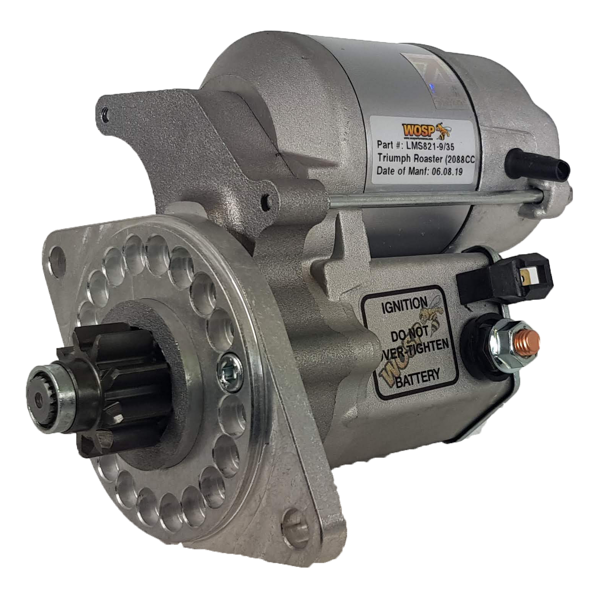 Wosp Triumph Roadster (2088cc) 9/35 pinion high torque starter motor (LMS821-9-35)