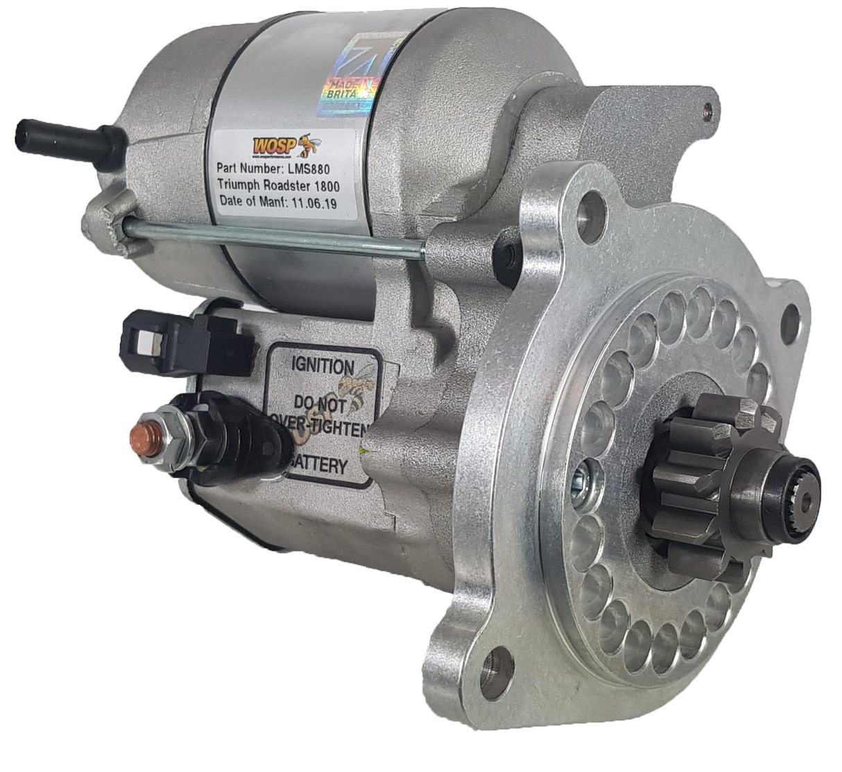 Wosp Triumph Roadster 1800 high torque starter motor (LMS880)