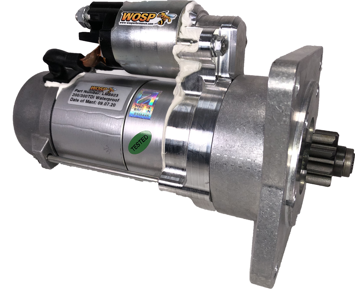 Wosp Land Rover 300 / 200TDi & 90 2.5D waterproof high performance starter motor (LMS923)