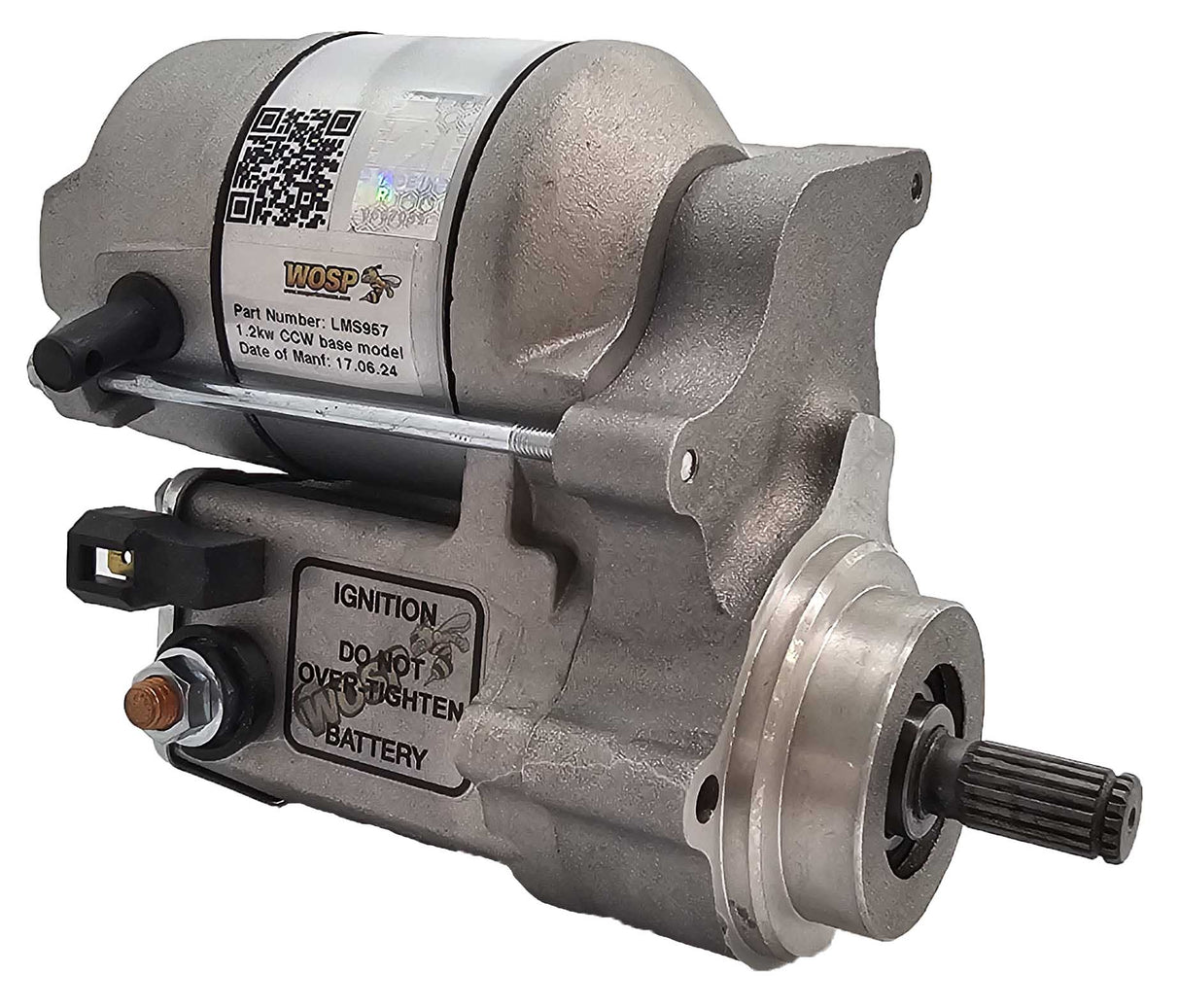 Wosp 1.2kW counterclockwise base model 12V high torque starter motor (LMS957)