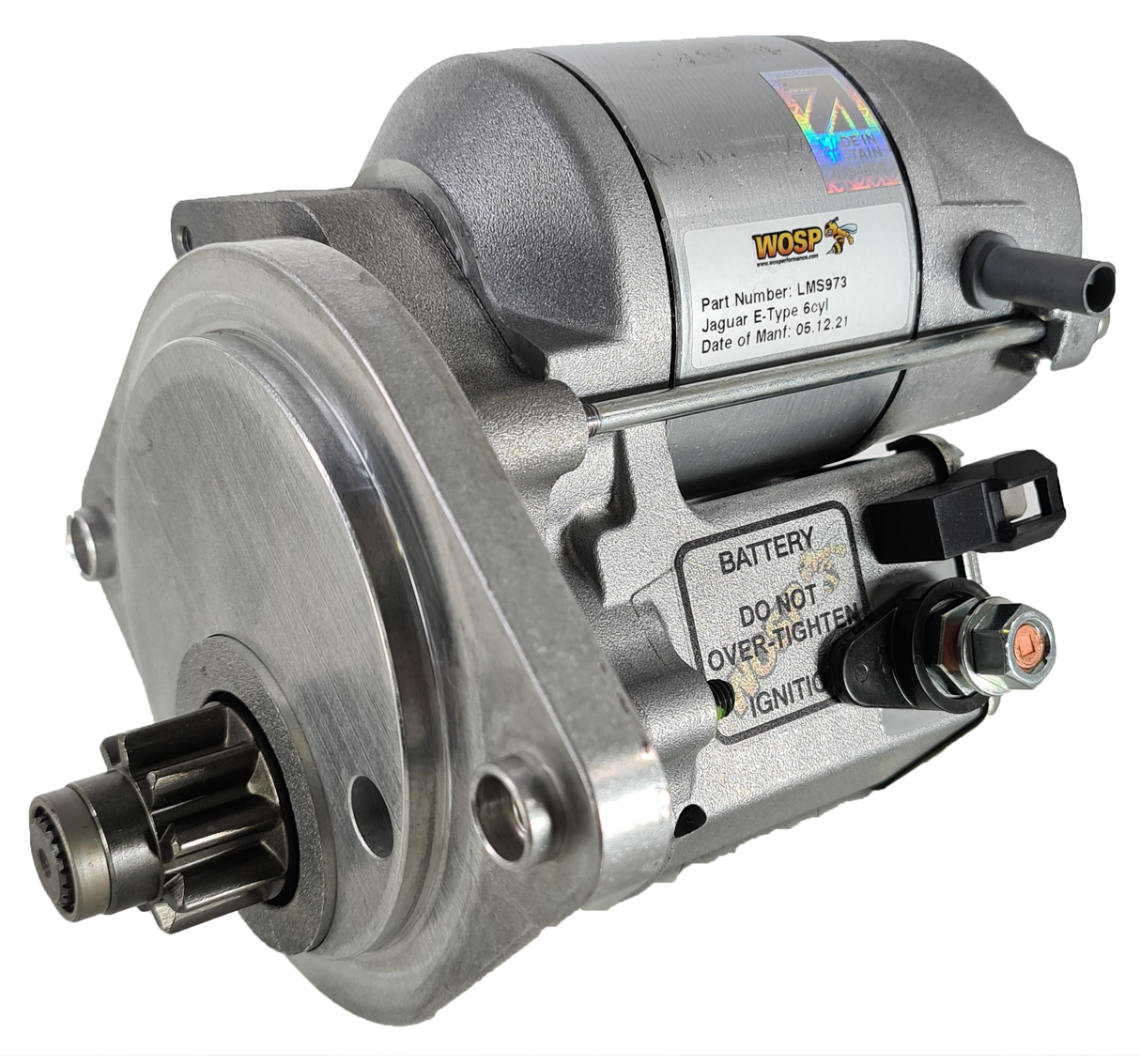 Wosp Jaguar E-Type 6cyl (small flywheel / 7.25" clutch) high torque starter motor (LMS973)