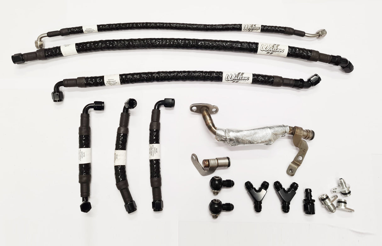Walton Motorsport BMW S55 Turbo Oil and Water lines (inc Wastegate cooling lines)