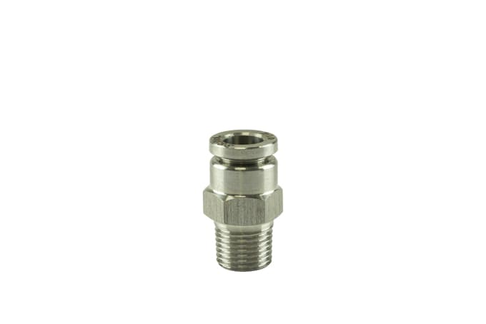 Turbosmart 1/8" NPT Str Pushloc Fitting - SS - 1/4" (TS-0550-3053)