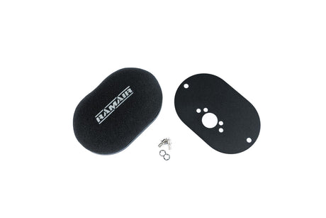 Ramair Domed Carb Air Filter & Baseplate to fit SU HS2 1.25in (32mm Mini Offset)  - 65mm Internal Height