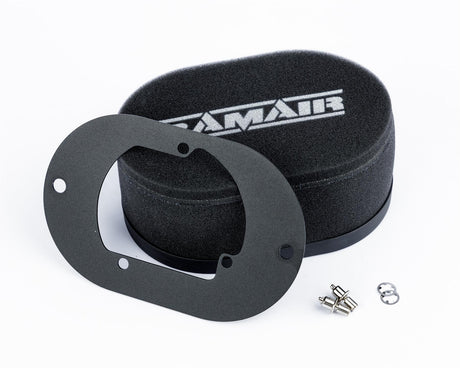 Ramair Carburettor Foam Air Filter with Baseplate to fit Pierburg 2E2, 2E3, 2E-E - 100mm Internal Height