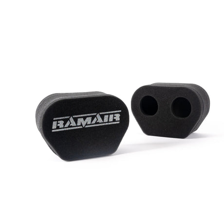 Ramair 2x Twin Inlet Motorcycle Carb Sock Foam Air Filter Tall 80mm