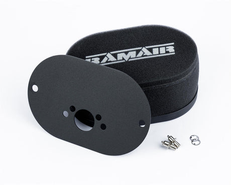 Ramair Carburettor Foam Air Filter with Baseplate to fit SU HS4, HIF4, HIF38 1.5in (Mini Offset) - 65mm Internal Height