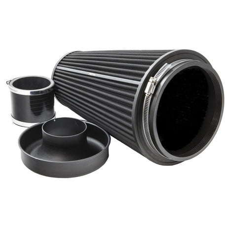 Ramair Ramair Pleated Pleated 102mm (4inch)ID Neck XLarge Cone Air Filter with Velocity Stack and Coupling