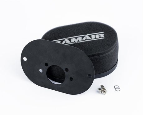 Ramair Carburettor Foam Air Filter with Baseplate to fit SU HS6 (Mini Offset) - 100mm Internal Height