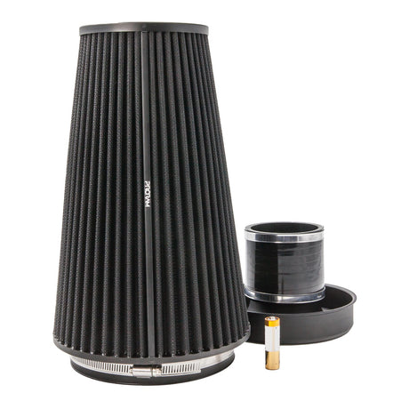 Ramair Ramair Pleated 80mm (3.1inch) ID Neck XLarge Cone Air Filter with Velocity Stack and Coupling
