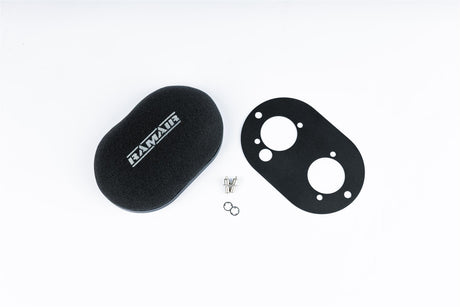 Ramair Domed Carb Air Filter & Baseplate to fit Dellorto 40 DHLA  - 100mm Internal Height