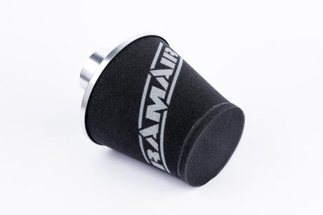 Ramair Ramair Foam Jet Stream Medium Cone Air Filter 80mm (3.1inch) OD Silver with Silicone Coupler