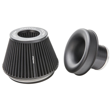 Ramair Ramair Pleated 102mm (4inch) ID Neck Medium Cone Air Filter with Velocity Stack and Coupling
