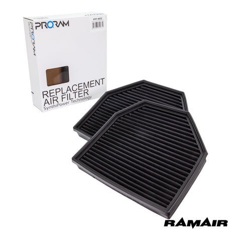 Ramair Performance Pleated Replacement Air Filter for M2 M3 M4 3.0T S63 / M5 M6 4.4 V8