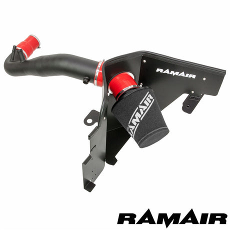 Ramair Performance Foam Induction Kit for 2.3 Ecoboost Ford Mustang - Red Hose